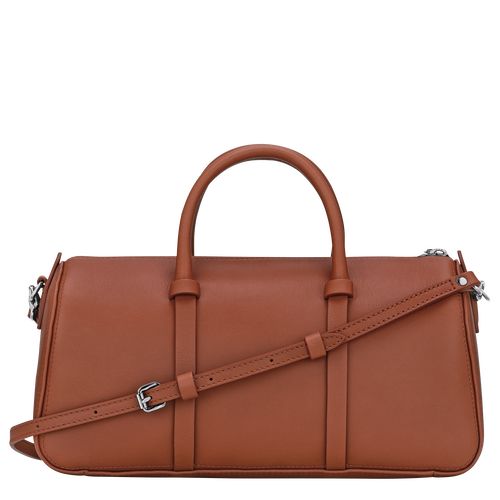 Cognac - Leather Longchamp Daylong M Women Handbag | AU7373SG