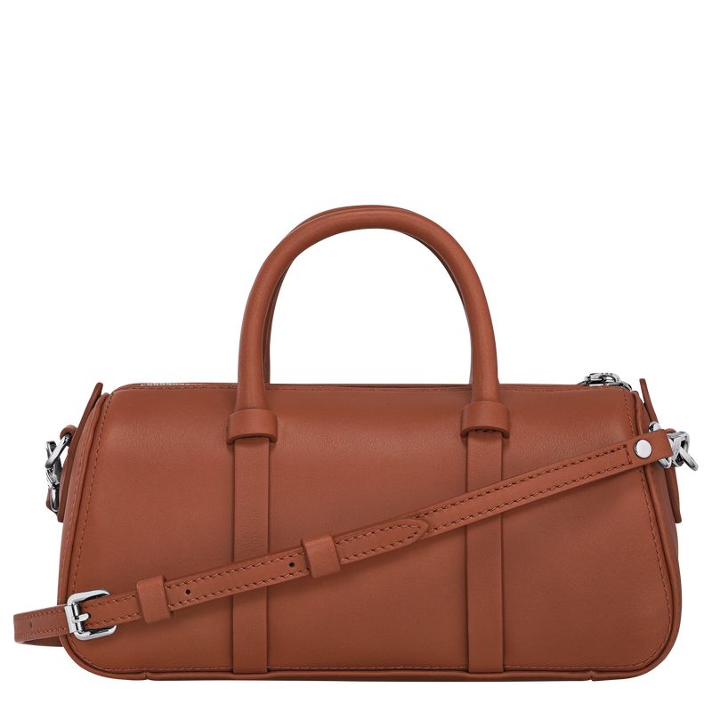 Cognac - Leather Longchamp Daylong S Women Handbag | AU7273IL