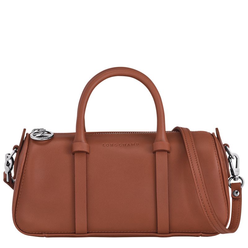 Cognac - Leather Longchamp Daylong S Women Handbag | AU7273IL