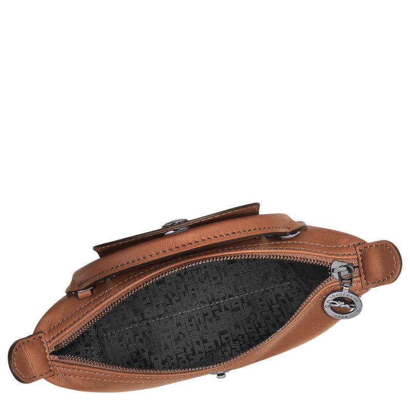 Cognac - Leather Longchamp Le Pliage Xtra XS Women Pouches | AU8006EB