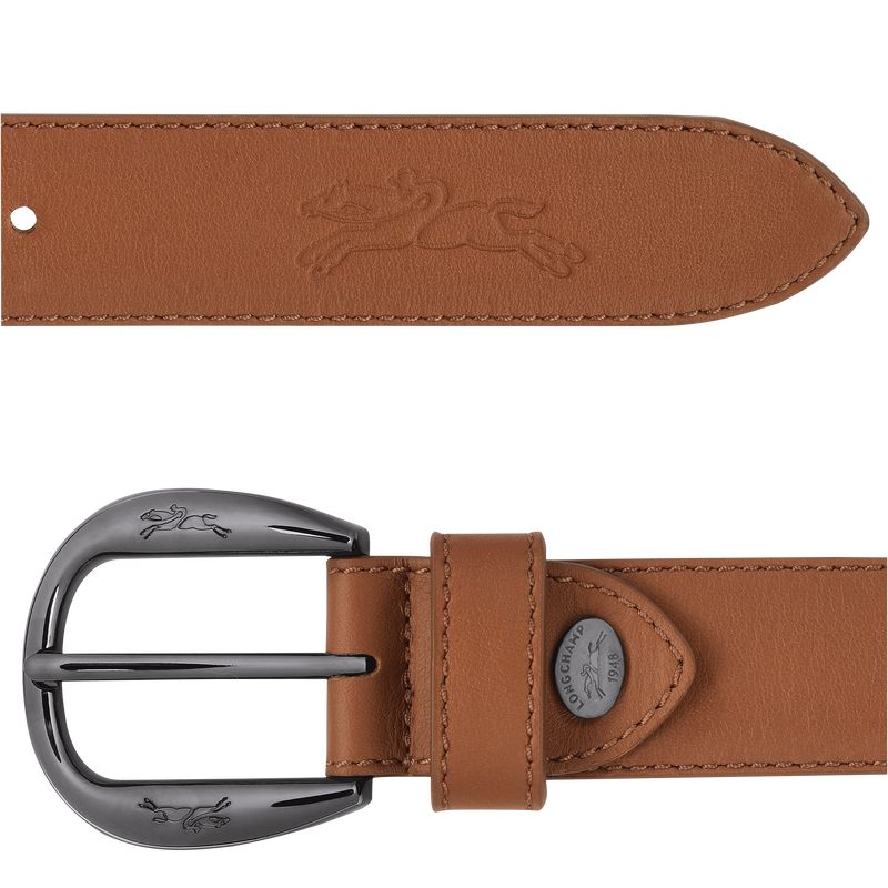 Cognac - Leather Longchamp Le Pliage Xtra Women Belts | AU8370EB