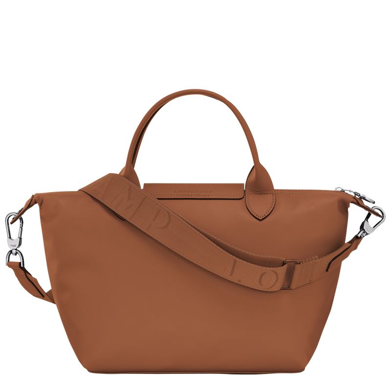 Cognac - Leather Longchamp Le Pliage Xtra S Women Handbag | AU7189DF