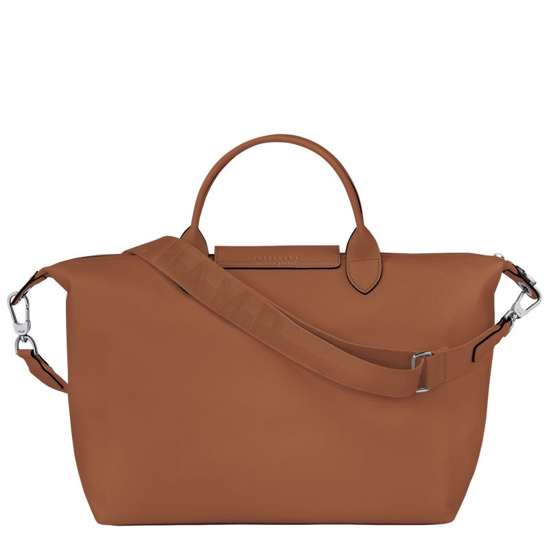 Cognac - Leather Longchamp Le Pliage Xtra L Men Handbag | AU8925ZU