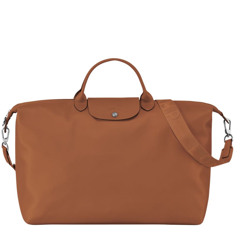 Cognac - Leather Longchamp Le Pliage Xtra S Men Travel Bags | AU9178MQ