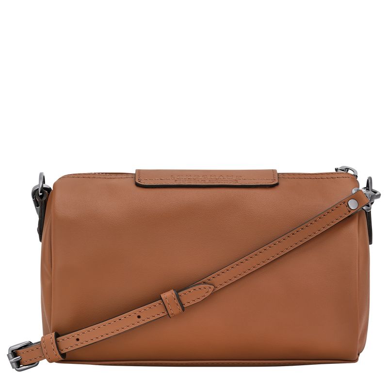 Cognac - Leather Longchamp Le Pliage Xtra XS Women Crossbody Bags | AU7450FD