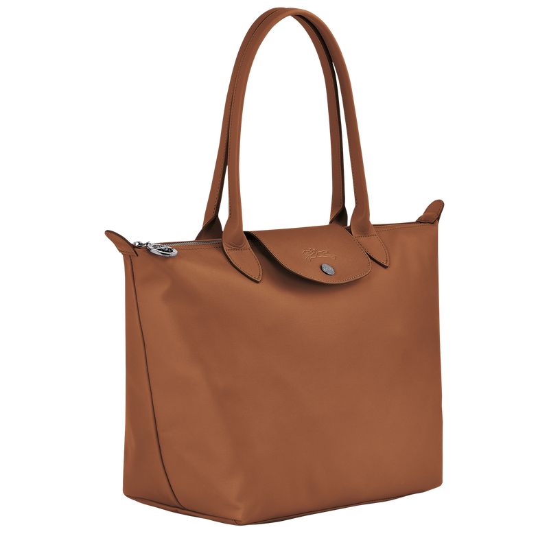 Cognac - Leather Longchamp Le Pliage Xtra M Tote Women Shoulder Bags | AU7562CT