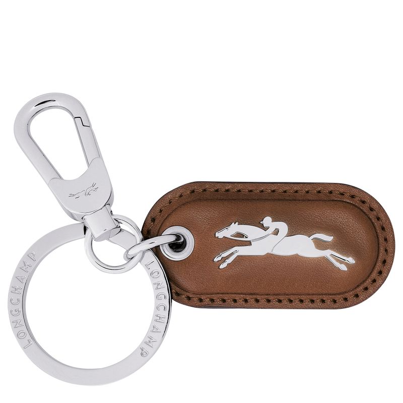 Cognac - Leather Longchamp Le Roseau Women Key Rings | AU8051PJ