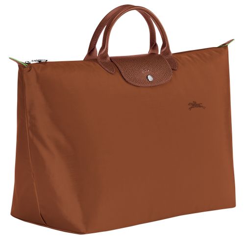 Cognac - Recycled canvas Longchamp Le Pliage Green S Women Travel Bags | AU8122PJ