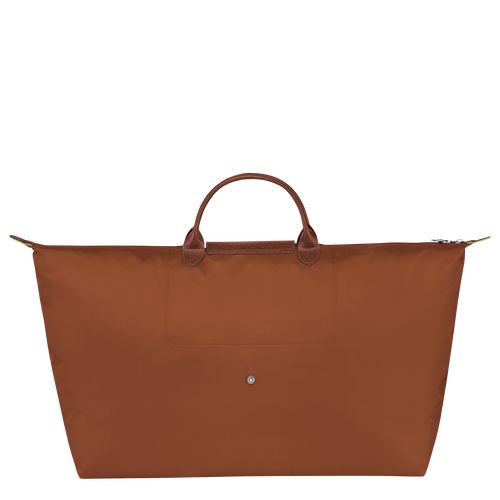 Cognac - Recycled canvas Longchamp Le Pliage Green M Women Travel Bags | AU8129JP