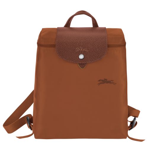 Cognac - Recycled canvas Longchamp Le Pliage Green M Men Backpacks | AU8865NW