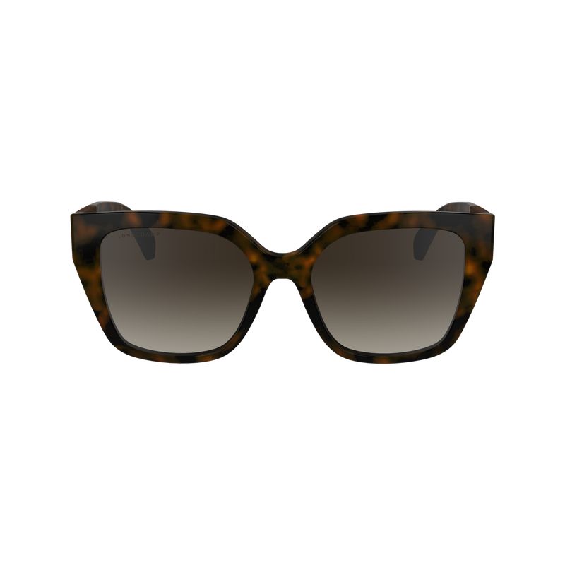 Dark Havana - Acetate Longchamp Women Sunglasses | AU8496ZU