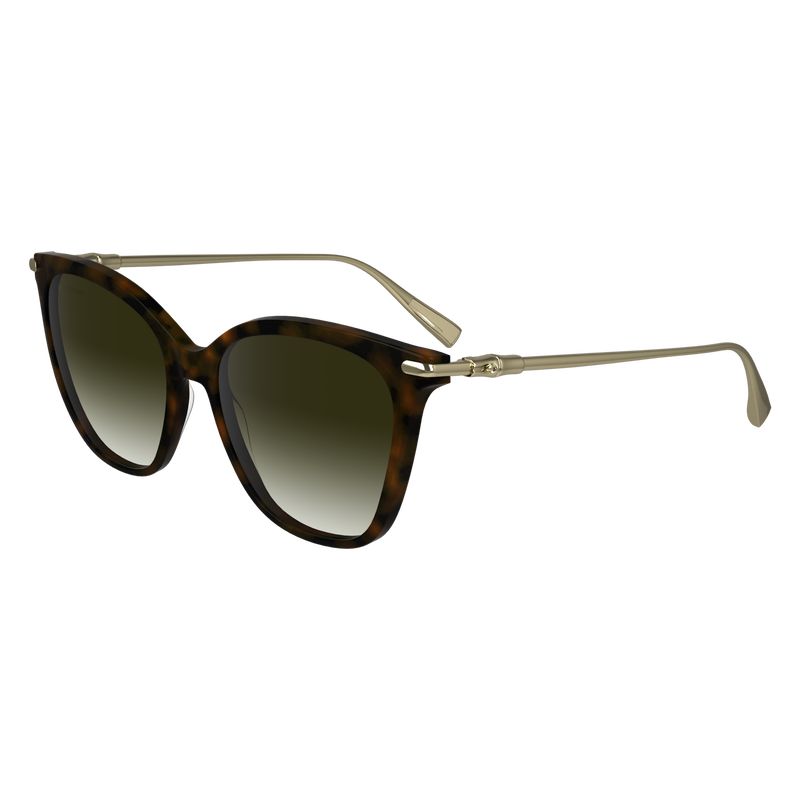 Dark Havana - Acetate / Metal Longchamp Women Sunglasses | AU8455CT