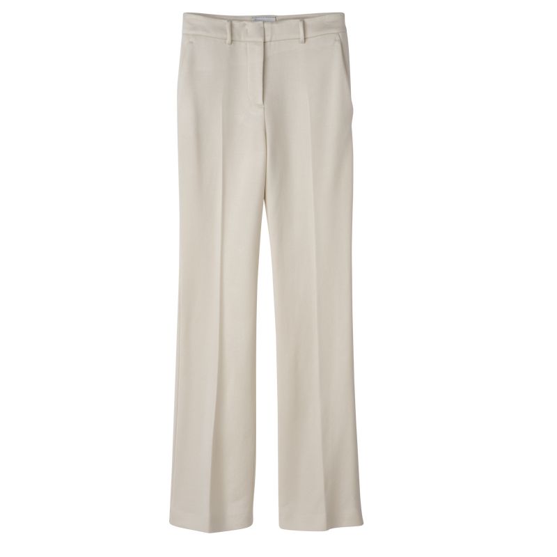 Ecru - Jersey Longchamp Suit Women Pants | AU8709NW