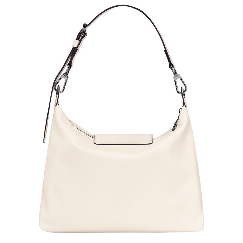 Ecru - Leather Longchamp Le Pliage Xtra M Hobo Women Shoulder Bags | AU7522LI