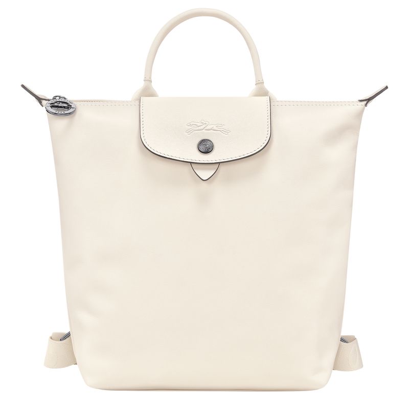 Ecru - Leather Longchamp Le Pliage Xtra S Women Backpacks | AU7659GS