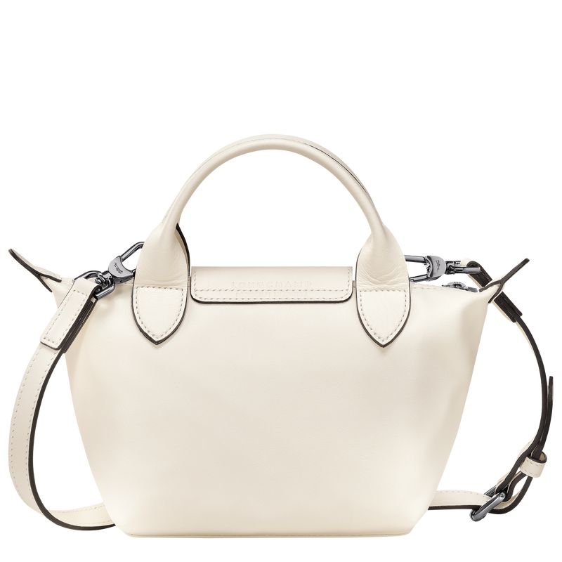 Ecru - Leather Longchamp Le Pliage Xtra XS Handbag Women Mini Bags | AU7104XY