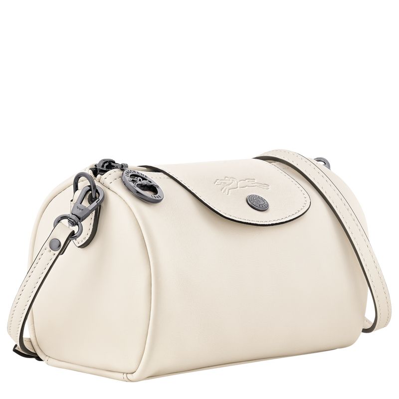 Ecru - Leather Longchamp Le Pliage Xtra XS Women Crossbody Bags | AU7452HA