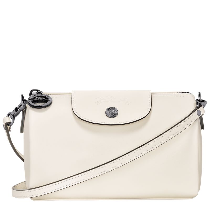 Ecru - Leather Longchamp Le Pliage Xtra XS Women Crossbody Bags | AU7452HA