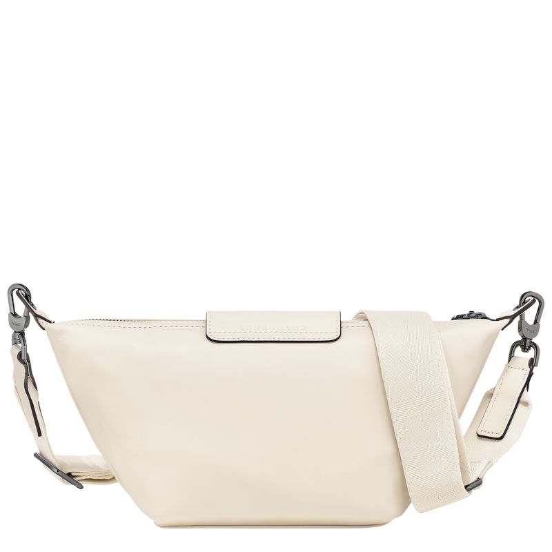 Ecru - Leather Longchamp Le Pliage Xtra XS Crossbody Women Mini Bags | AU7046MQ