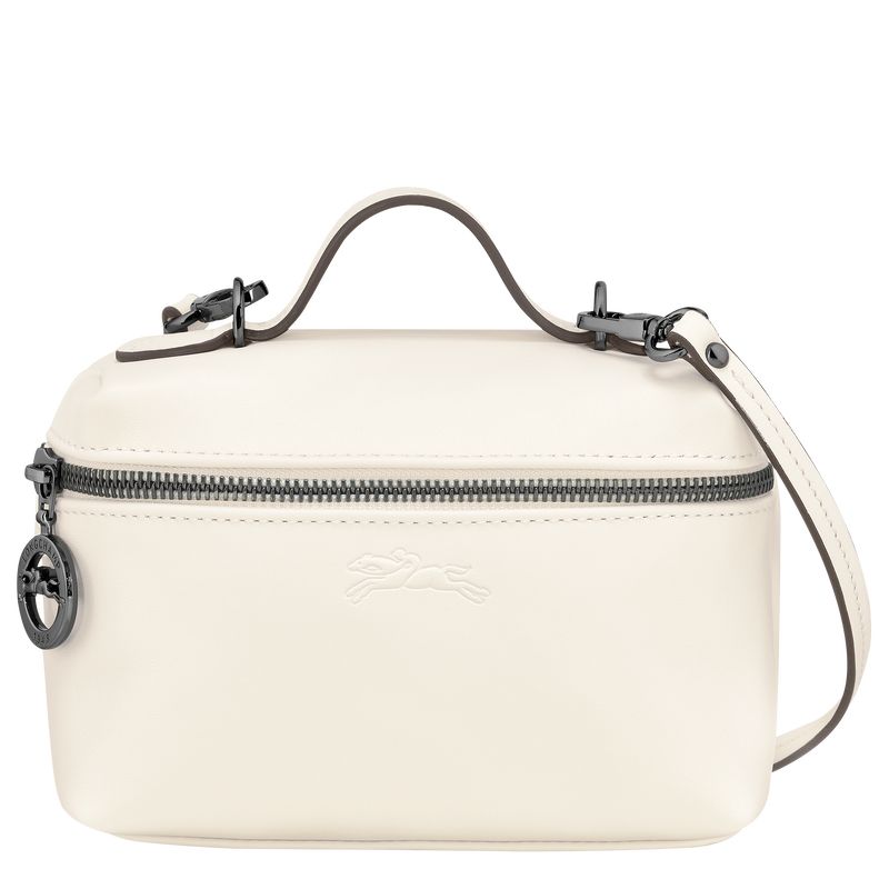 Ecru - Leather Longchamp Le Pliage Xtra XS Vanity Women Mini Bags | AU7097NW