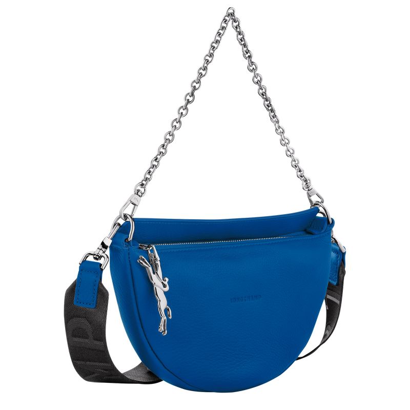 Electric Blue - Leather Longchamp Smile S Crossbody Women Shoulder Bags | AU7533IL