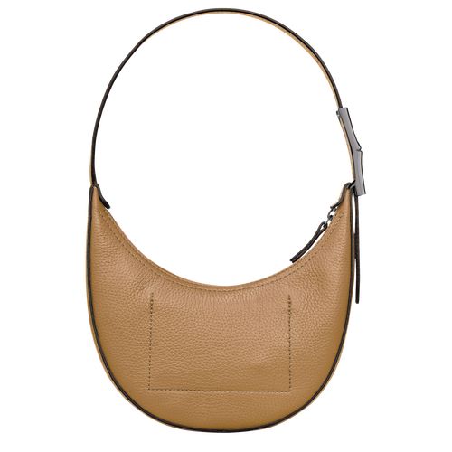 Fawn - Leather Longchamp Le Roseau Essential S Hobo Women Shoulder Bags | AU7581SG