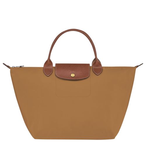 Fawn - Recycled canvas Longchamp Le Pliage Original M Women Handbag | AU7330EB