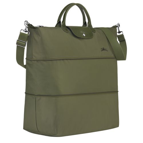 Forest - Recycled canvas Longchamp Le Pliage Green expandable Women Travel Bags | AU8136BE