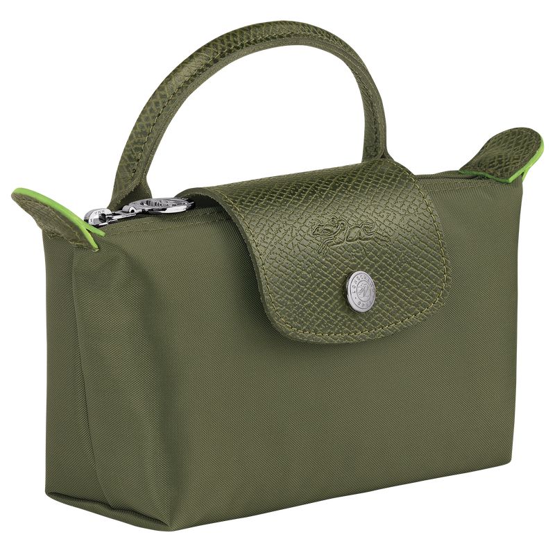 Forest - Recycled canvas Longchamp Le Pliage Green with handle Men Pouches | AU9089SG