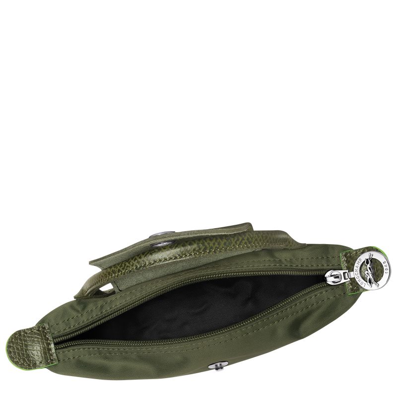 Forest - Recycled canvas Longchamp Le Pliage Green with handle Men Pouches | AU9089SG