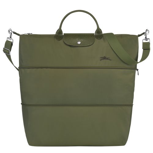 Forest - Recycled canvas Longchamp Le Pliage Green expandable Men Travel Bags | AU9223LI