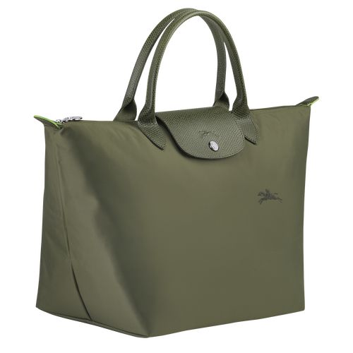 Forest - Recycled canvas Longchamp Le Pliage Green M Women Handbag | AU7348HA