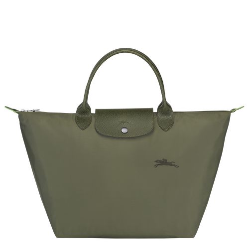 Forest - Recycled canvas Longchamp Le Pliage Green M Women Handbag | AU7348HA