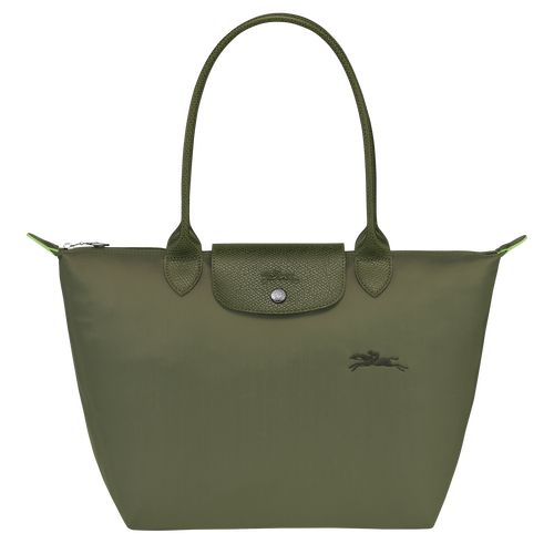 Forest - Recycled canvas Longchamp Le Pliage Green M Tote Women Shoulder Bags | AU7618MQ