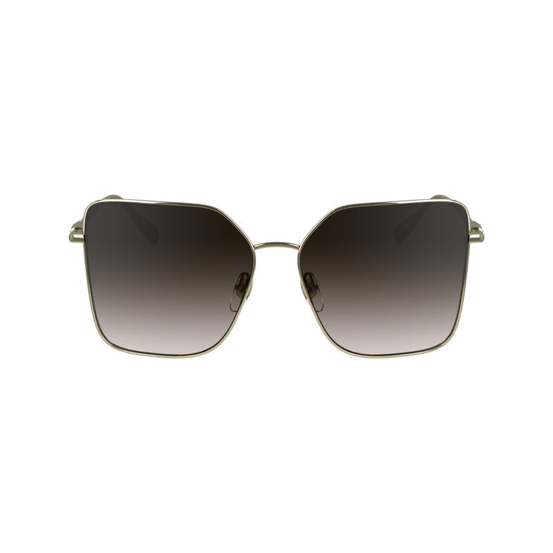 Gold/Brown - Metal Longchamp Women Sunglasses | AU8495LI