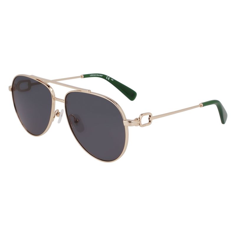 Gold/Green - OTHER Longchamp Women Sunglasses | AU8513HA