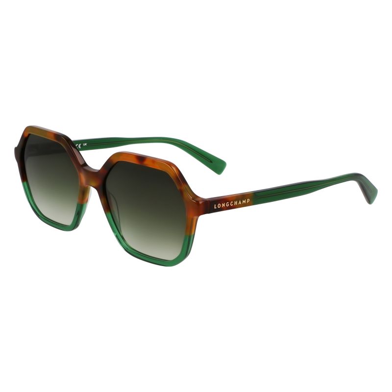 Gold/Olive - Acetate Longchamp Women Sunglasses | AU8462GS