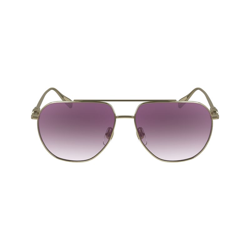 Gold/Pink - Metal Longchamp Women Sunglasses | AU8484IL