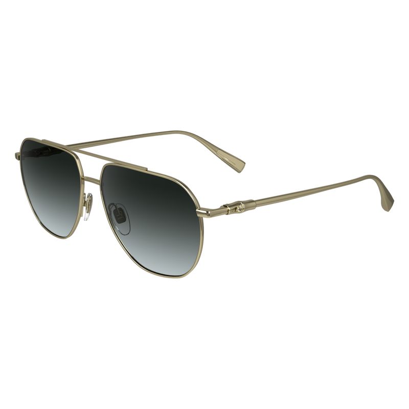 Gold Smoke - Metal Longchamp Women Sunglasses | AU8518AH