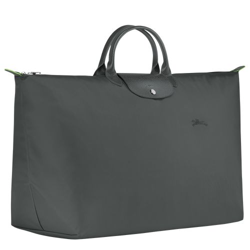 Graphite - Recycled canvas Longchamp Le Pliage Green M Women Travel Bags | AU8132ZU