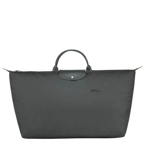 Graphite - Recycled canvas Longchamp Le Pliage Green M Women Travel Bags | AU8132ZU