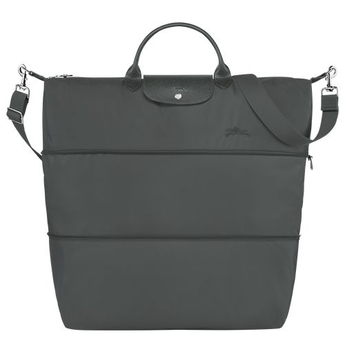 Graphite - Recycled canvas Longchamp Le Pliage Green expandable Women Travel Bags | AU8139MQ