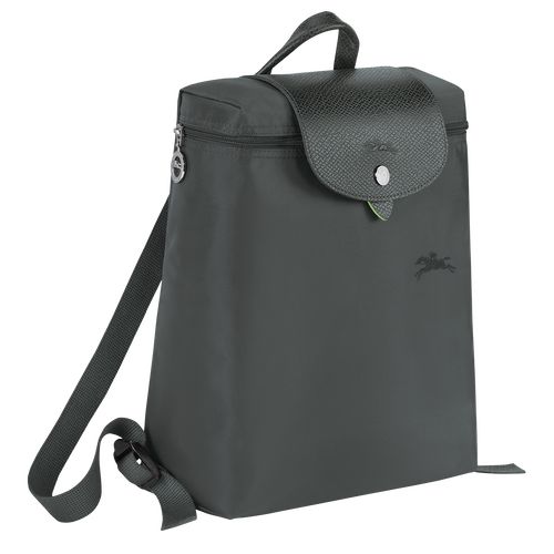 Graphite - Recycled canvas Longchamp Le Pliage Green M Men Backpacks | AU8867MQ