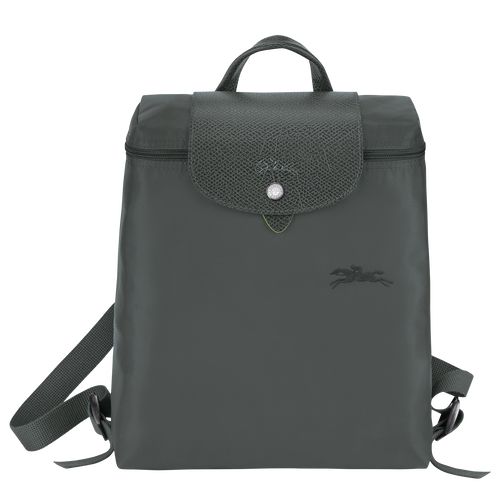 Graphite - Recycled canvas Longchamp Le Pliage Green M Men Backpacks | AU8867MQ