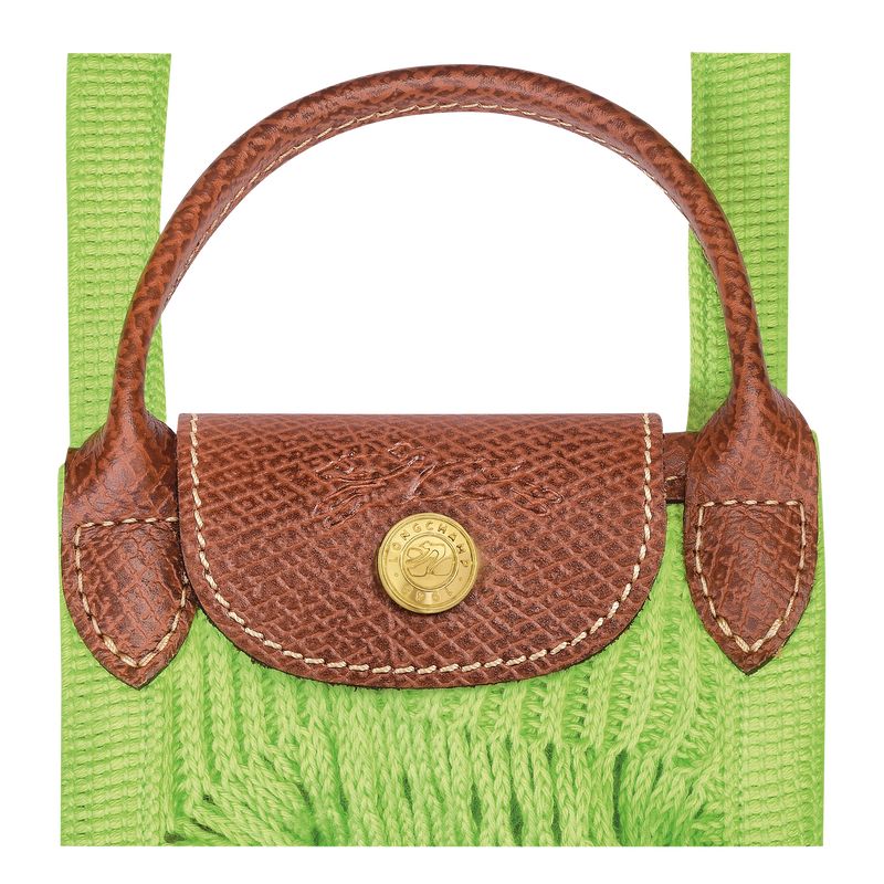 Green Light - Canvas Longchamp Le Pliage Filet XS Mesh bag Women Pouches | AU8000OK