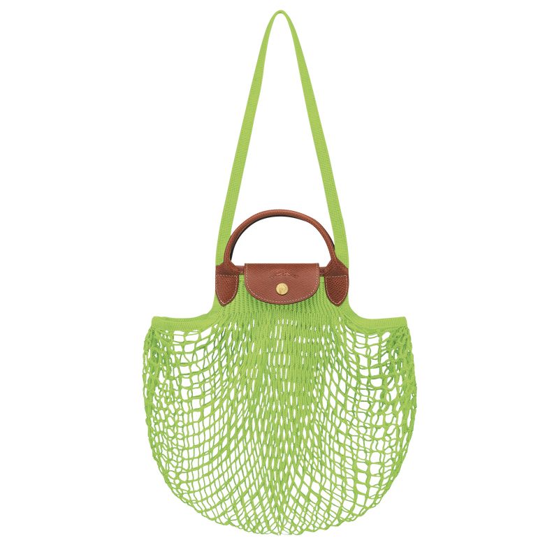 Green Light - Canvas Longchamp Le Pliage Filet L Mesh Women Handbag | AU7203MQ