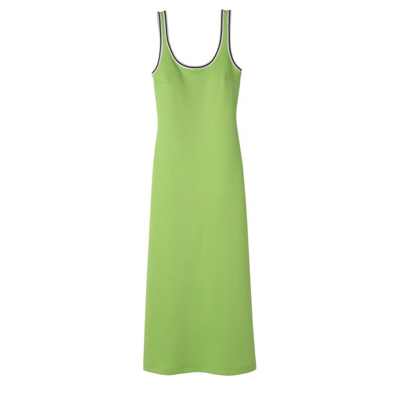 Green Light - Jersey Longchamp Long Women Dress | AU8565HA