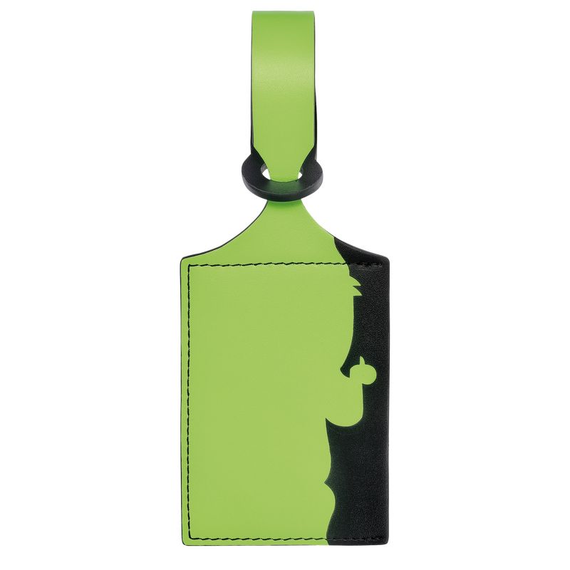 Green Light - Leather Longchamp LGP Travel Luggage tag Men Accessories | AU9273JP