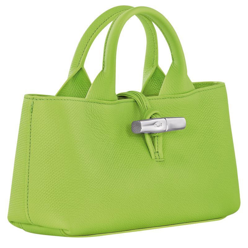 Green Light - Leather Longchamp Le Roseau S Women Handbag | AU7292SG