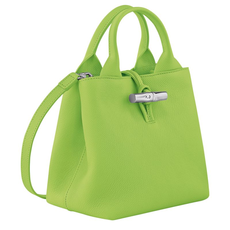 Green Light - Leather Longchamp Le Roseau S Women Handbag | AU7307MQ